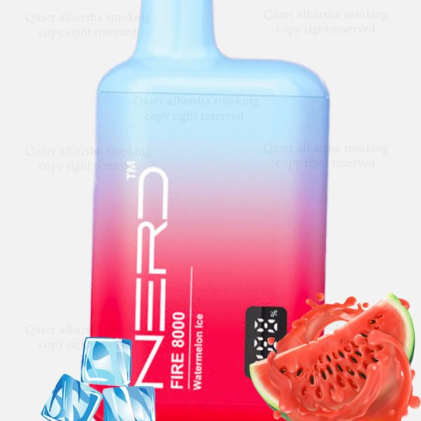 Watermelon ice Nerd 8000Puffs 2%